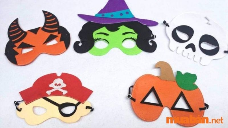 Mặt nạ với nhiều màu sắc, hình dạng trong dịp lễ Halloween