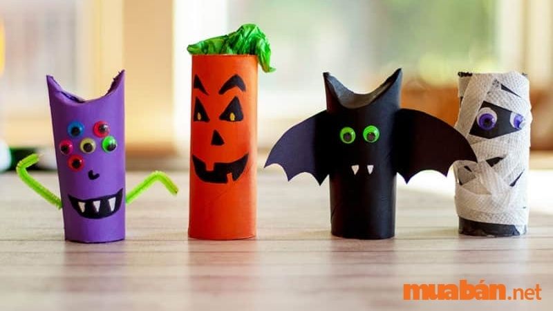 Trang trí Halloween bằng giấy về sinh vô cùng tiết kiệm