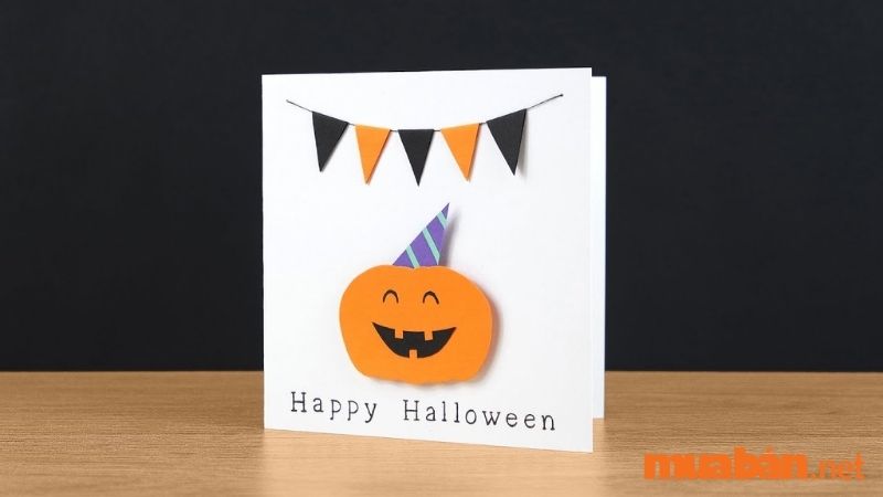 Thiệp chúc mừng Halloween bằng giấy bìa cứng