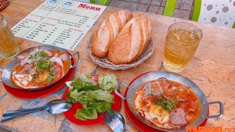 Bánh mì chảo xíu mại