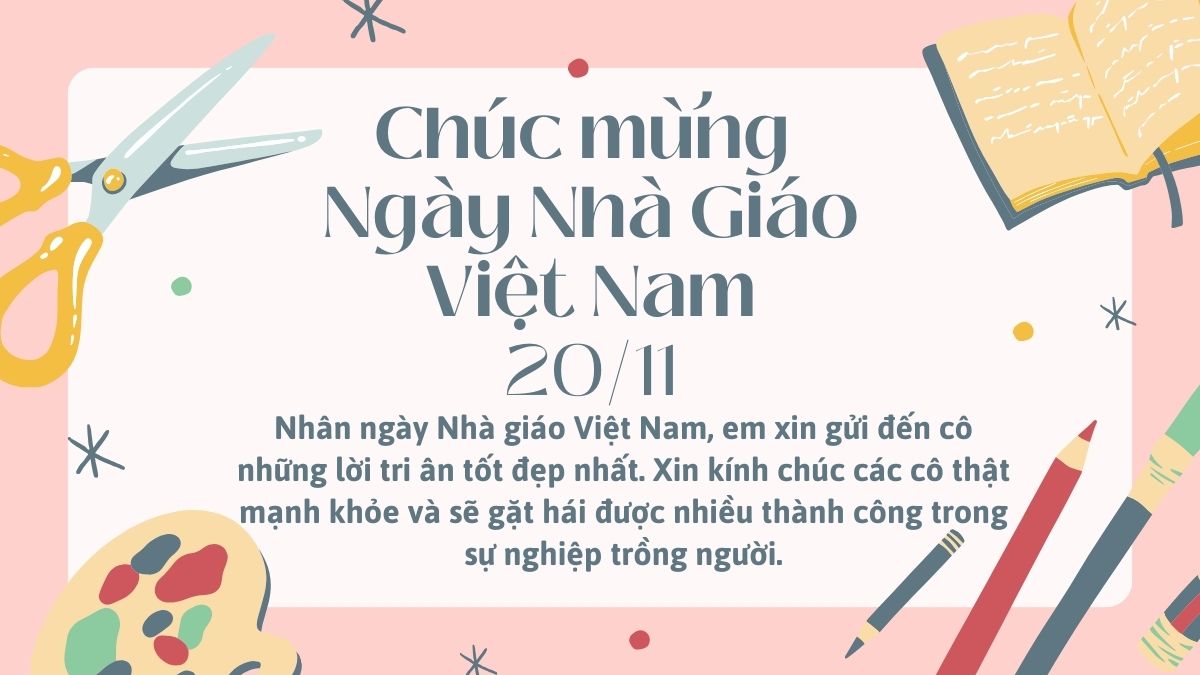 Hình ảnh 20/11 chúc thầy cô giáo