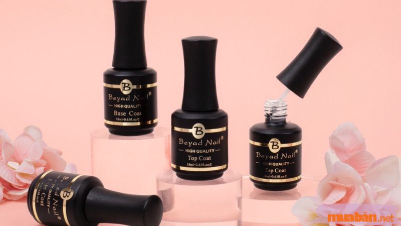 Dùng base coat và sơn phủ bóng