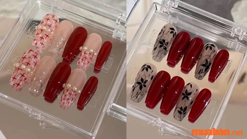 Mẫu nail box cho dịp lễ tết