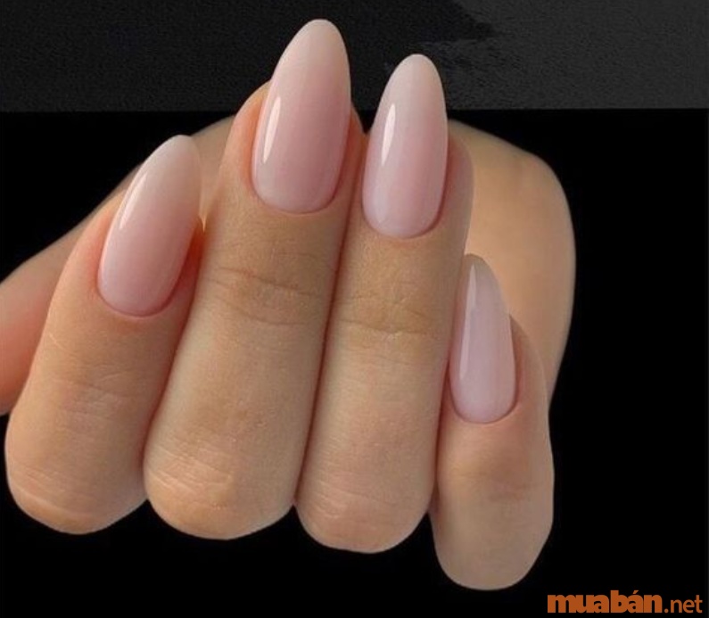 Mẫu nail cô dâu màu trắng phối hồng