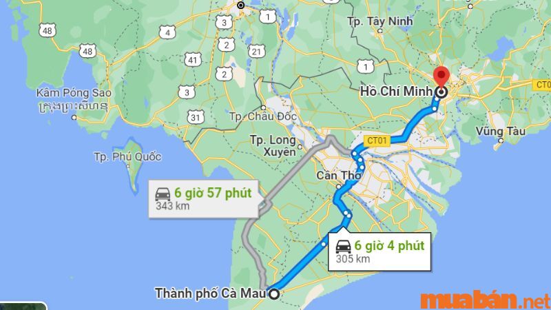 Thông tin chung về tuyến xe khách Cà Mau Sài Gòn