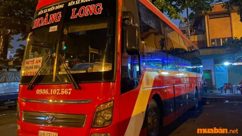 Vé xe Sài Gòn Hà Tĩnh: Nhà xe Hoàng Long (Đỏ)