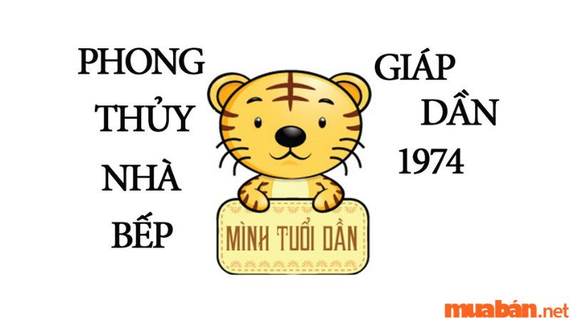 Hướng bếp tốt cho tuổi Giáp Dần