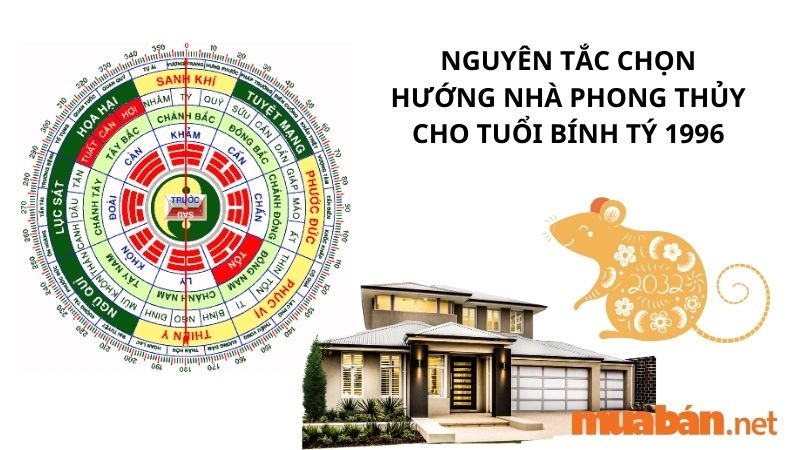 Nguyên tắc chọn hướng nhà phong thủy cho tuổi Bính Tý 1996. Tuổi Bính Tý hợp hướng nào?