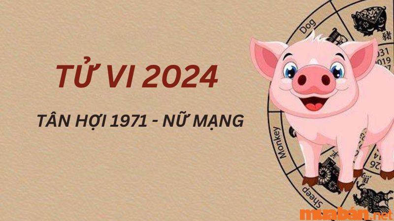 Bình giải tử vi Tân Hợi 1971 nữ mạng năm 2024 đầy đủ, chi tiết