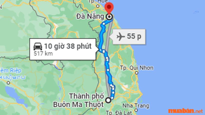 Thông tin chung về tuyến xe khách Đà Nẵng Đắk Lắk