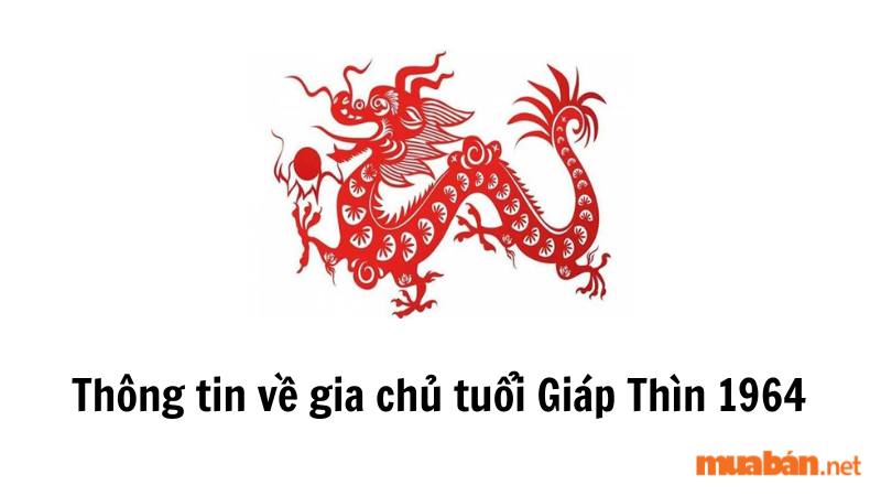 Thông tin về gia chủ tuổi Giáp Thìn 1964