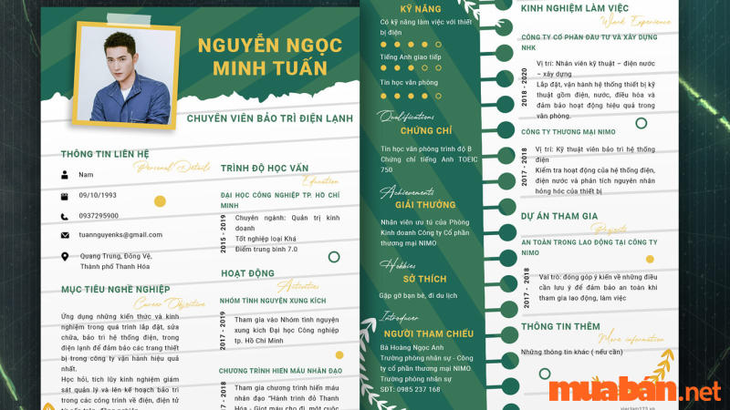 Tải mẫu CV xin việc kỹ thuật đơn giản, chuyên nghiệp nhất