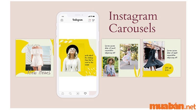 Cách bán hàng trên Instagram - Quảng cáo băng chuyền - Instagram Carousel Ads