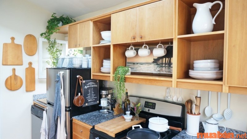 Tận dụng mọi không gian trống để khiến nhà bếp trở nên ngăn nắp, tiện lợi hơn