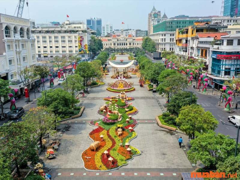 Nơi chụp hình Tết đẹp tại Sài Gòn - Phố đi bộ Nguyễn Huệ