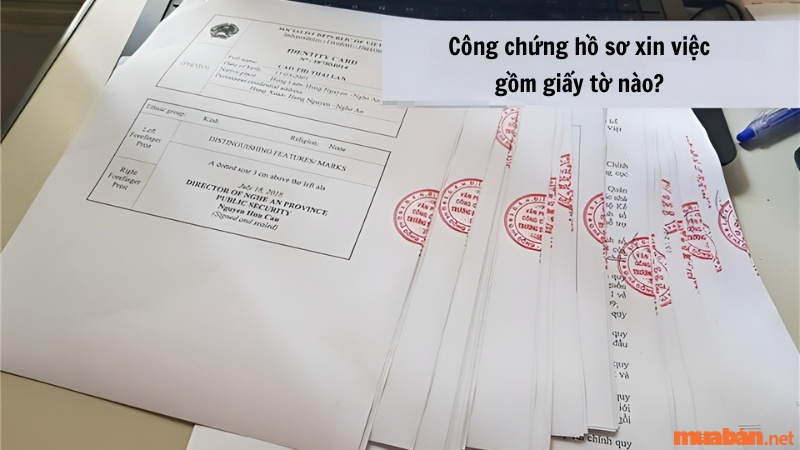 Công chứng hồ sơ xin việc gồm những giấy tờ nào?