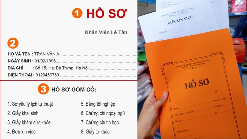 Bộ hồ sơ xin việc đầy đủ gồm những giấy tờ gì ?