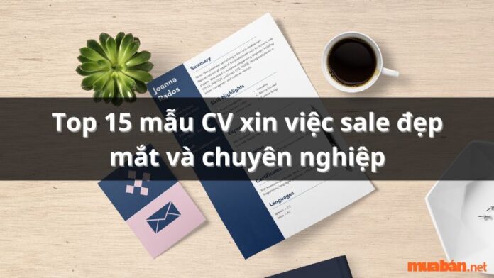 Top 15 mẫu CV xin việc sale đẹp mắt và chuyên nghiệp