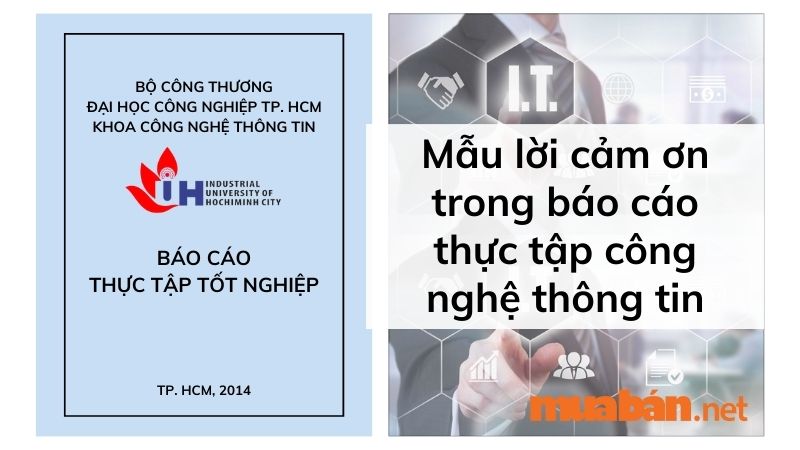 Lời cảm ơn trong báo cáo thực tập công nghệ thông tin