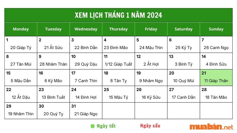 Xem luận giải chi tiết ngày 21/1/2024