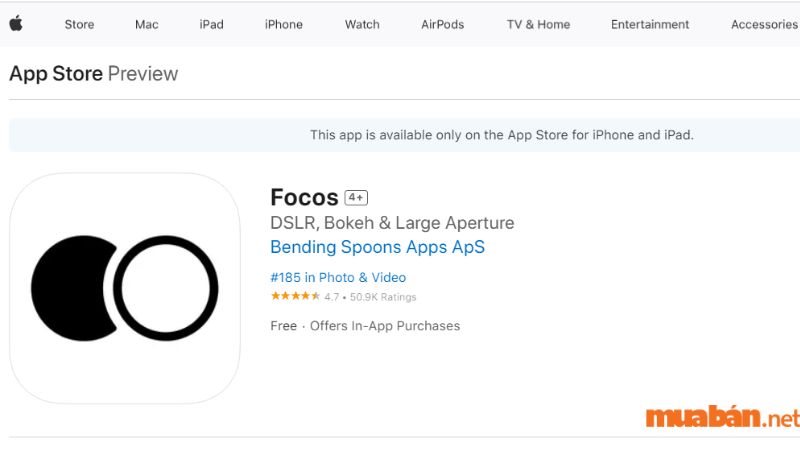 App làm mờ ảnh dễ sử dụng trên iPhone - Focos -1