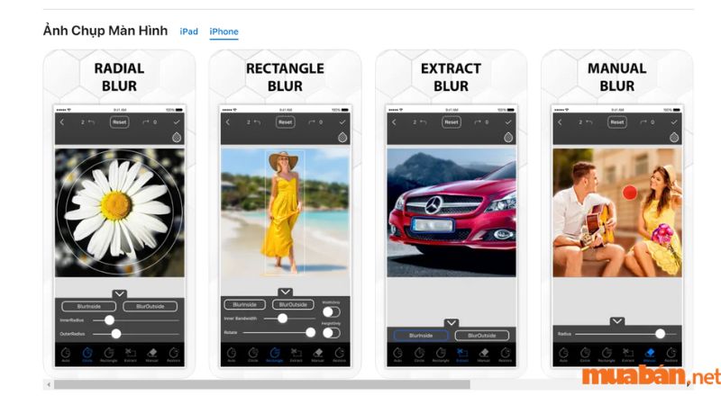 App làm mờ ảnh dễ sử dụng trên iPhone - EZ Blur Photo -2