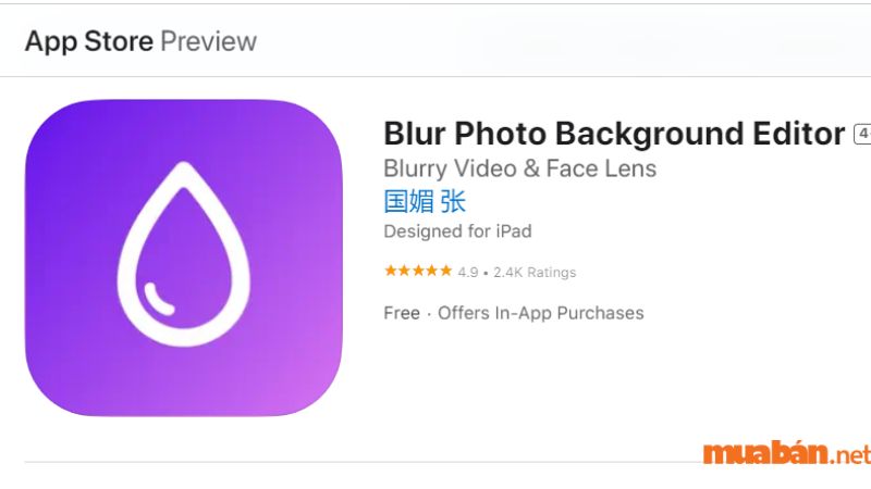 App làm mờ ảnh dễ sử dụng trên iPhone - Blur Photo Editor Background -1