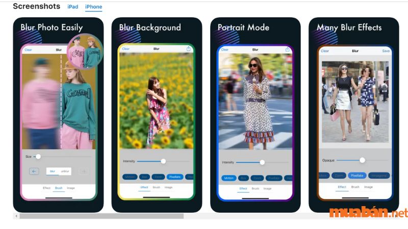 App làm mờ ảnh dễ sử dụng trên iPhone - Blur Photo Editor Background -2