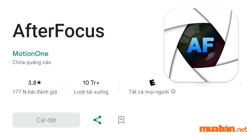 App làm mờ ảnh dễ sử dụng trên Android - AfterFocus -1