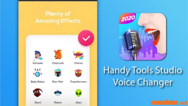 Handy Tools Studio Voice Changer hỗ trợ các bộ lọc chuyên biệt dành cho việc hát hò và thu âm