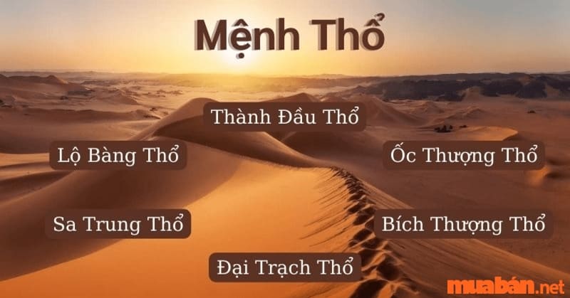 Mệnh Thổ và các nạp âm