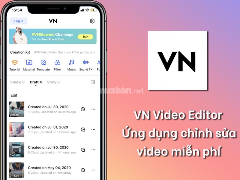 VN Video Editor - Ứng dụng hoàn toàn miễn phí dành cho bạn