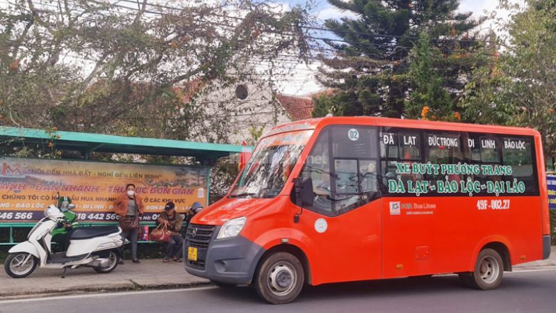 Xe bus tuyến Đà Lạt đến Bảo Lộc