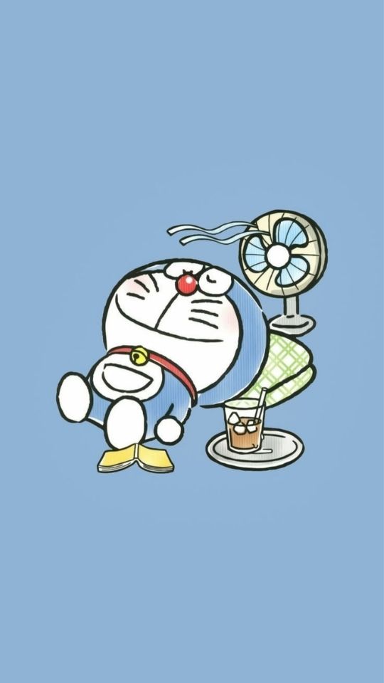 Hình nền Doraemon đang ngủ trưa 