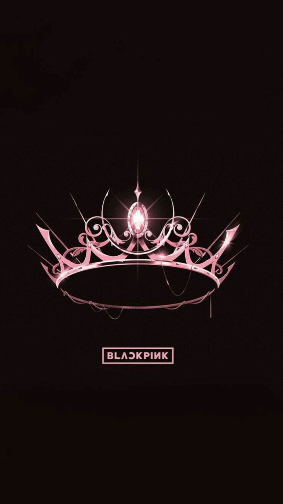 Hình nền BlackPink với hình ảnh vương miện đại diện cho album phòng thu đầu tiên