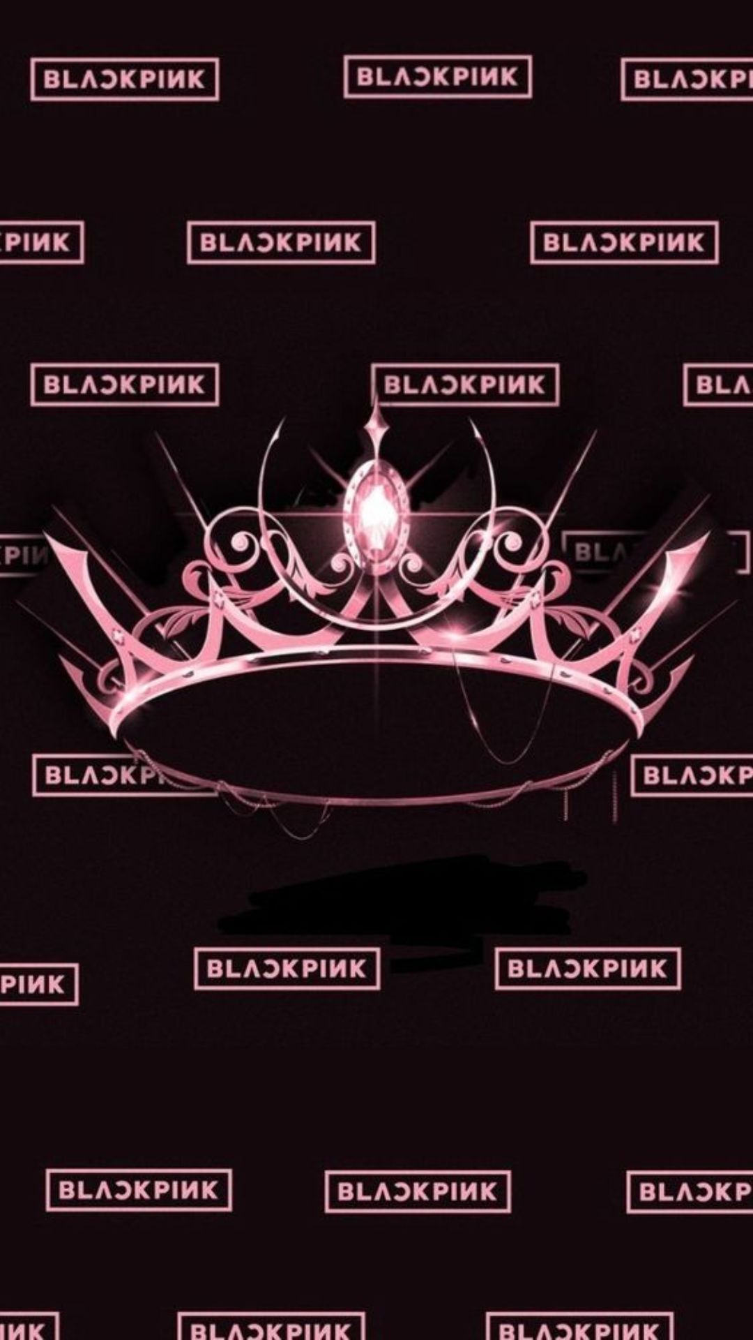 Hình nền BlackPink với hai màu đen và hồng nổi bật