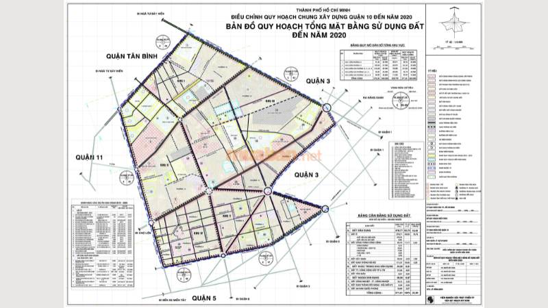 Quy hoạch sử dụng đất quận 10 giai đoạn 2024 -2030