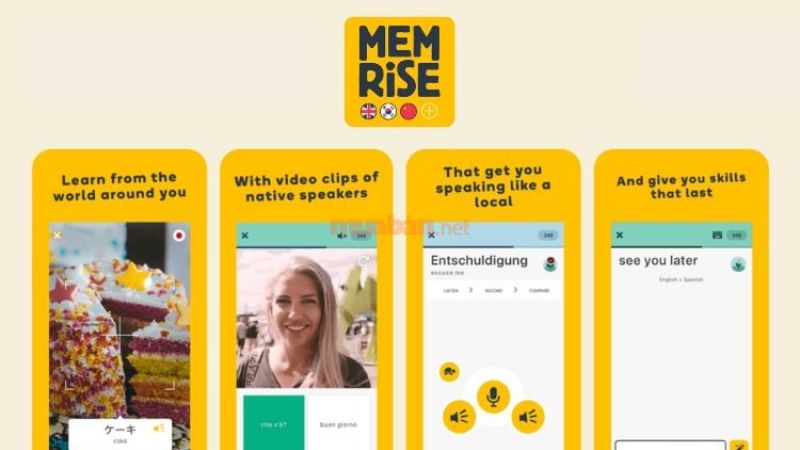 App Memrise là app học tiếng anh cho người mới bắt đầu với hơn 50 triệu người dùng trên toàn thế giới