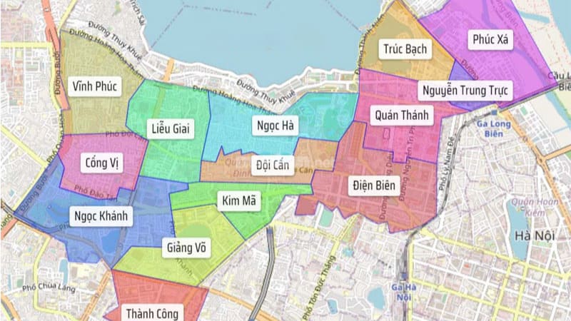 Tổng hợp thông tin quận Ba Đình có bao nhiêu phường?