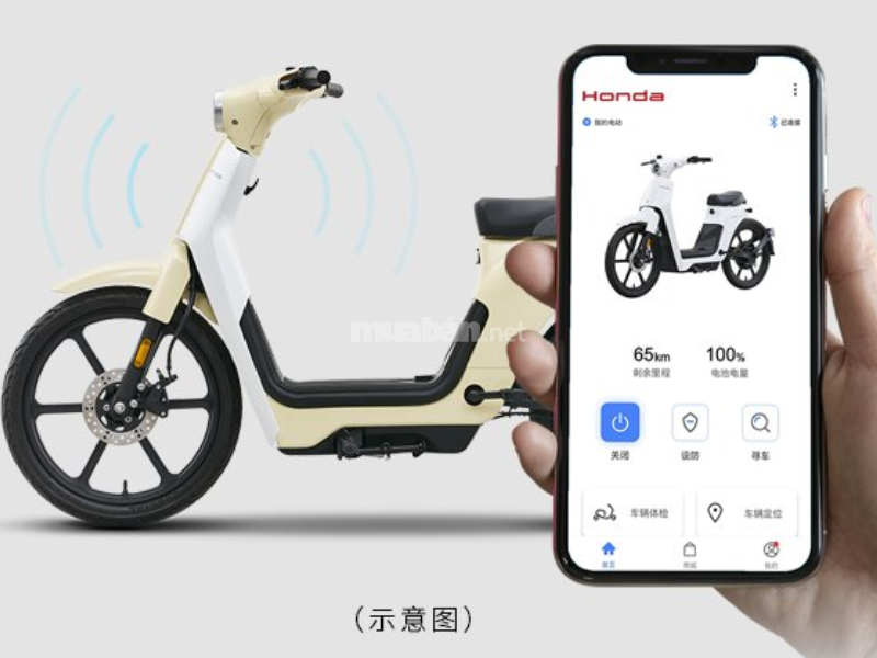 Kết nối qua điện thoại của xe Honda Cup E