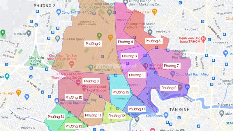 Quận Phú Nhuận có bao nhiêu phường?
