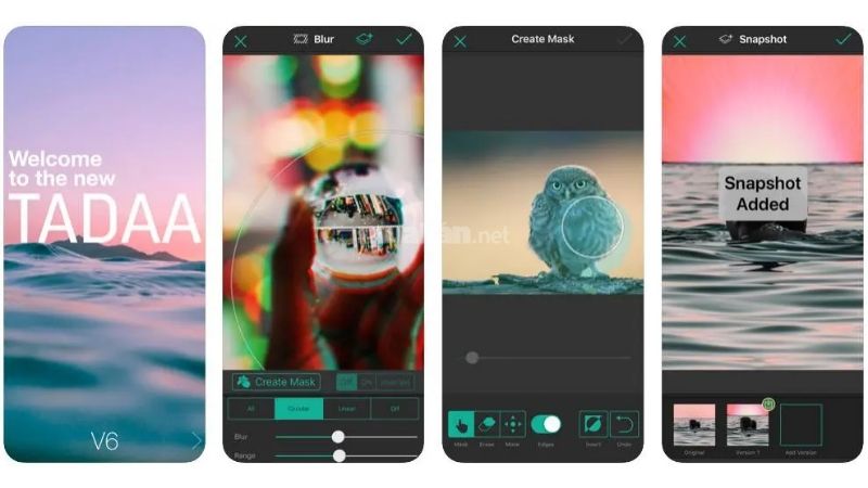 App che mặt, làm mờ ảnh TADAA – HD Pro Camera