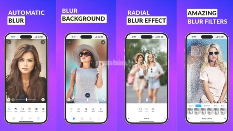 Ứng dụng Foto Blur Effect trên Iphone