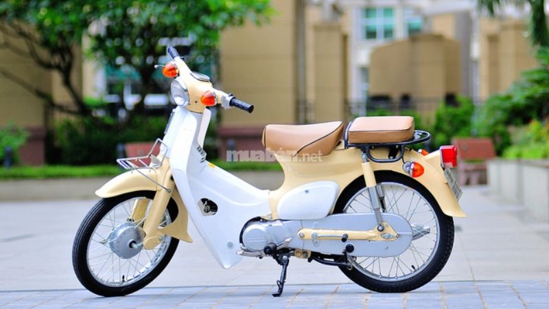 Mẫu xe cub 50 có kiểu dáng cổ điển 