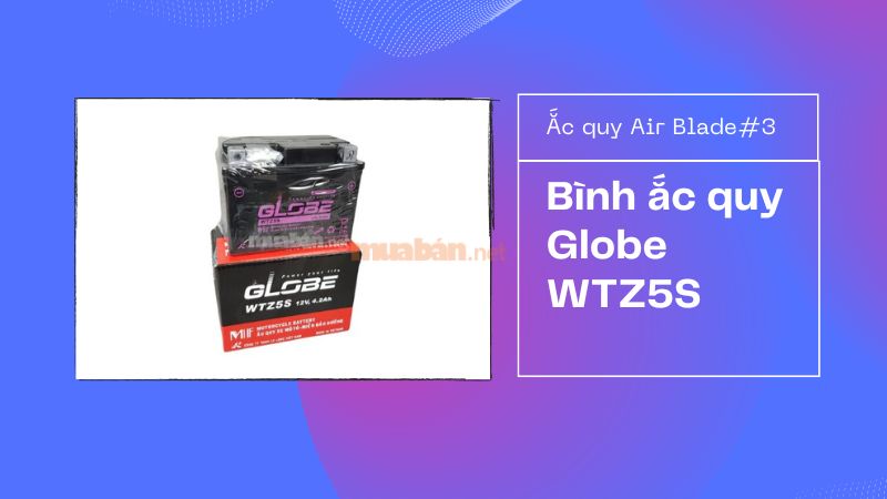 Bình ắc quy Globe WTZ5S