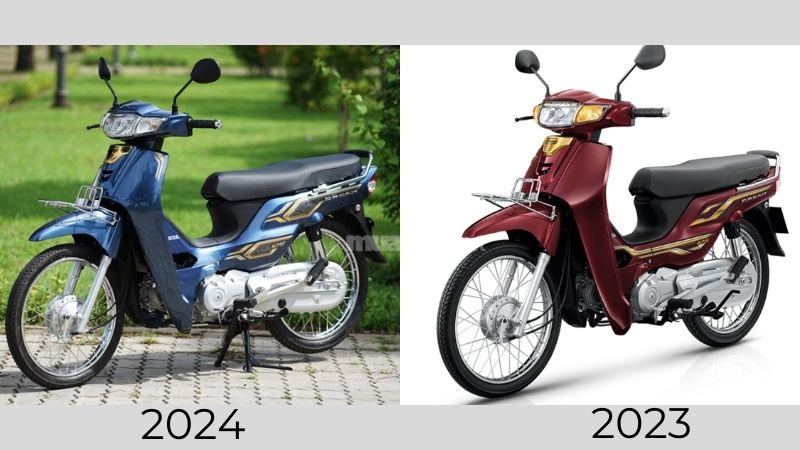 So sánh xe Dream 125 2023 và xe Dream 125 2024