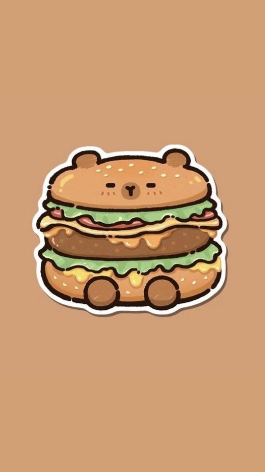 Chiếc hamburger hình Capybara vô cùng đáng yêu 