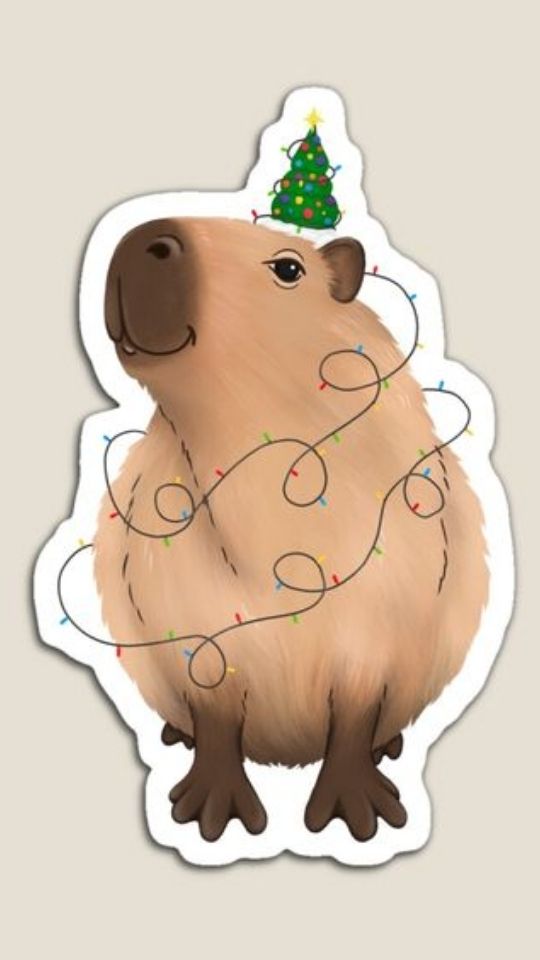 Capybara đón Giáng Sinh 