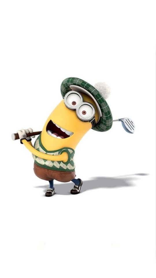 Minion đang tập đánh Golf 