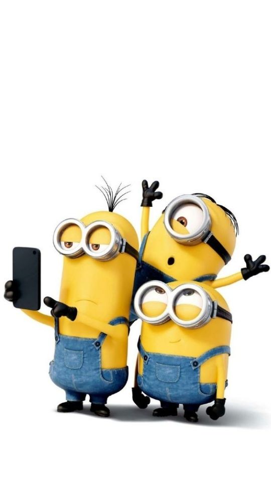 3 chú Minion đang chụp ảnh Selfie 